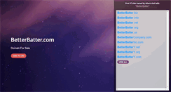 Desktop Screenshot of betterbatter.com