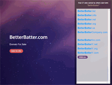 Tablet Screenshot of betterbatter.com